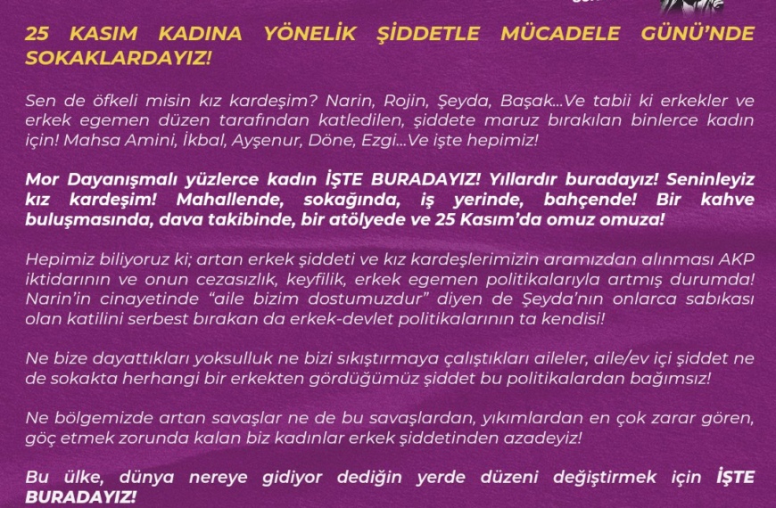 25 Kasım 2024 Çağrı