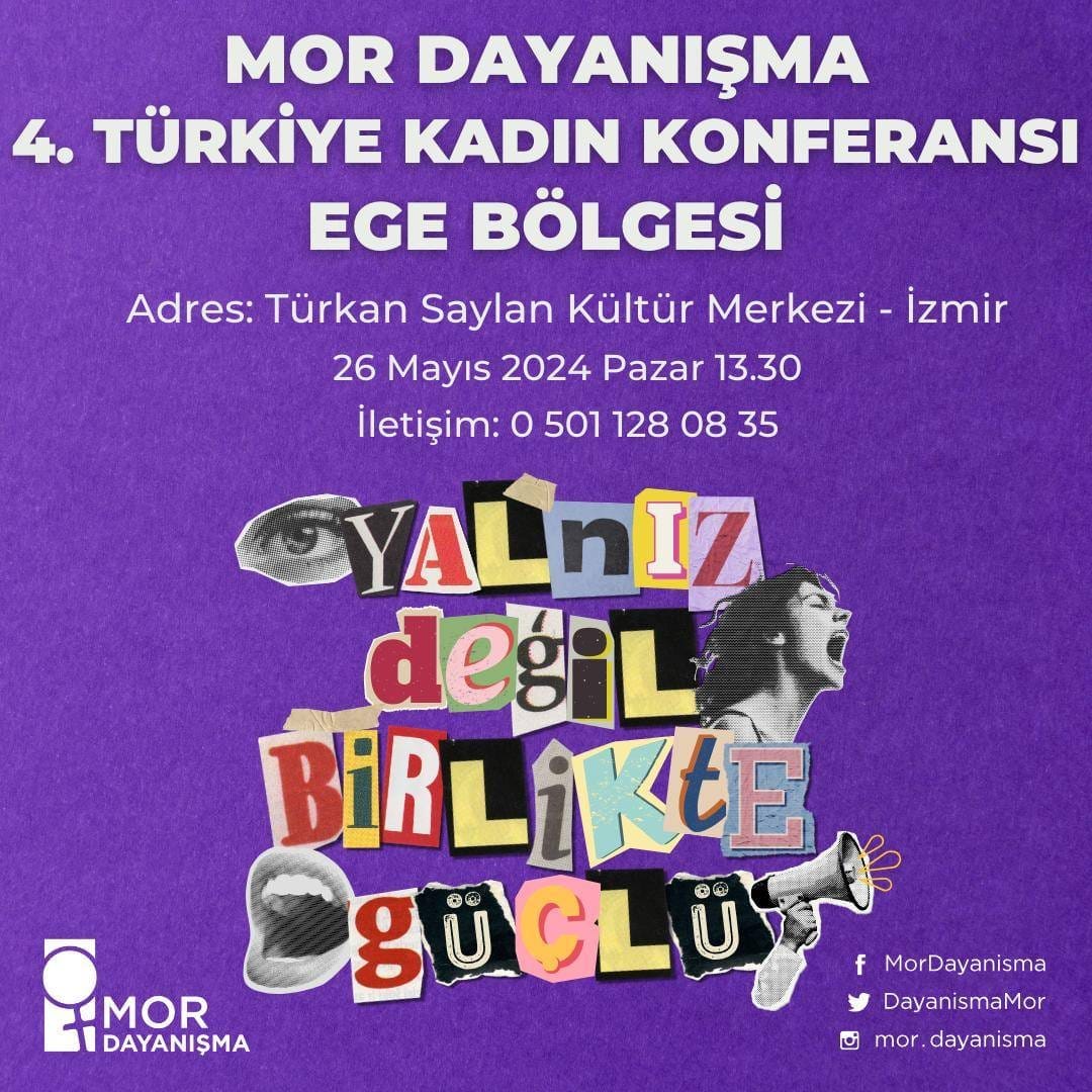 4. Türkiye Kadın Konferansı 2024 Afişi (Ege) - 2024 4