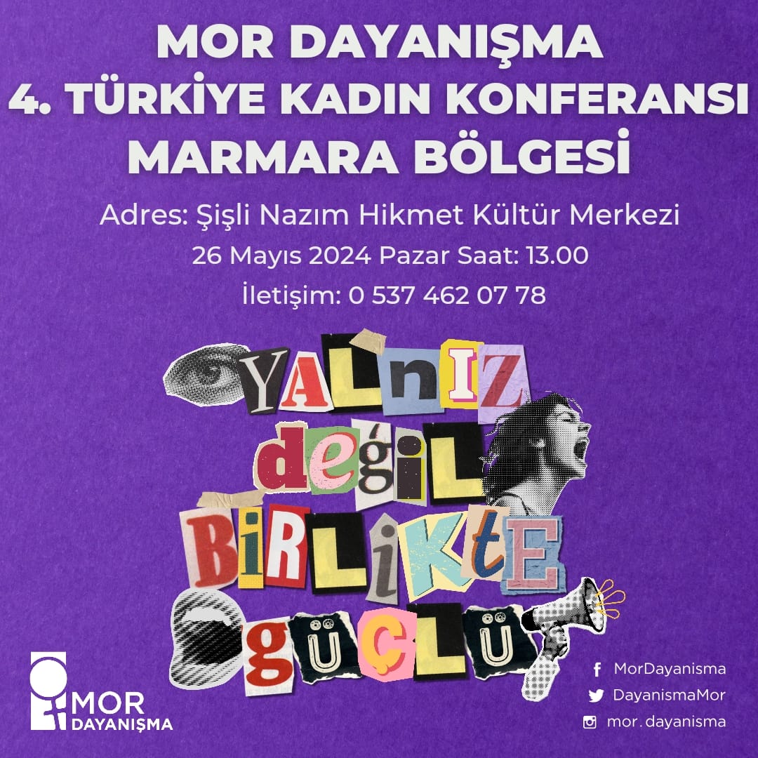 4. Türkiye Kadın Konferansı 2024 Afişi (Marmara) - 20241 2
