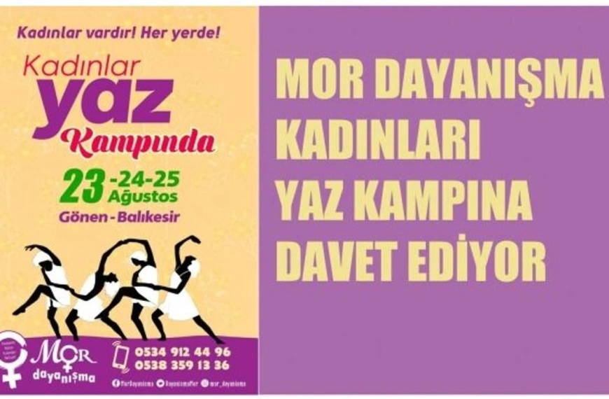 4. Yaz Kadın Kampı 2020 Afişi (Balıkesir)