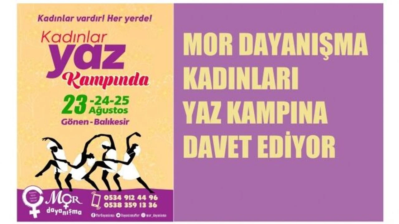 4. Yaz Kadın Kampı 2020 Afişi (Balıkesir) - 4. kadin yaz kampi