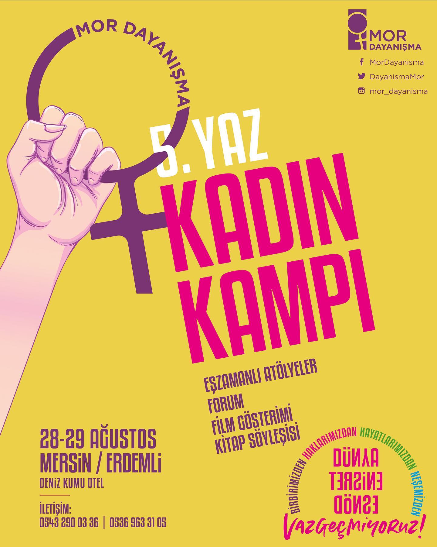 5. Yaz Kadın Kampı 2021 Afişi (Güney) - 5. kadin yaz kampi3