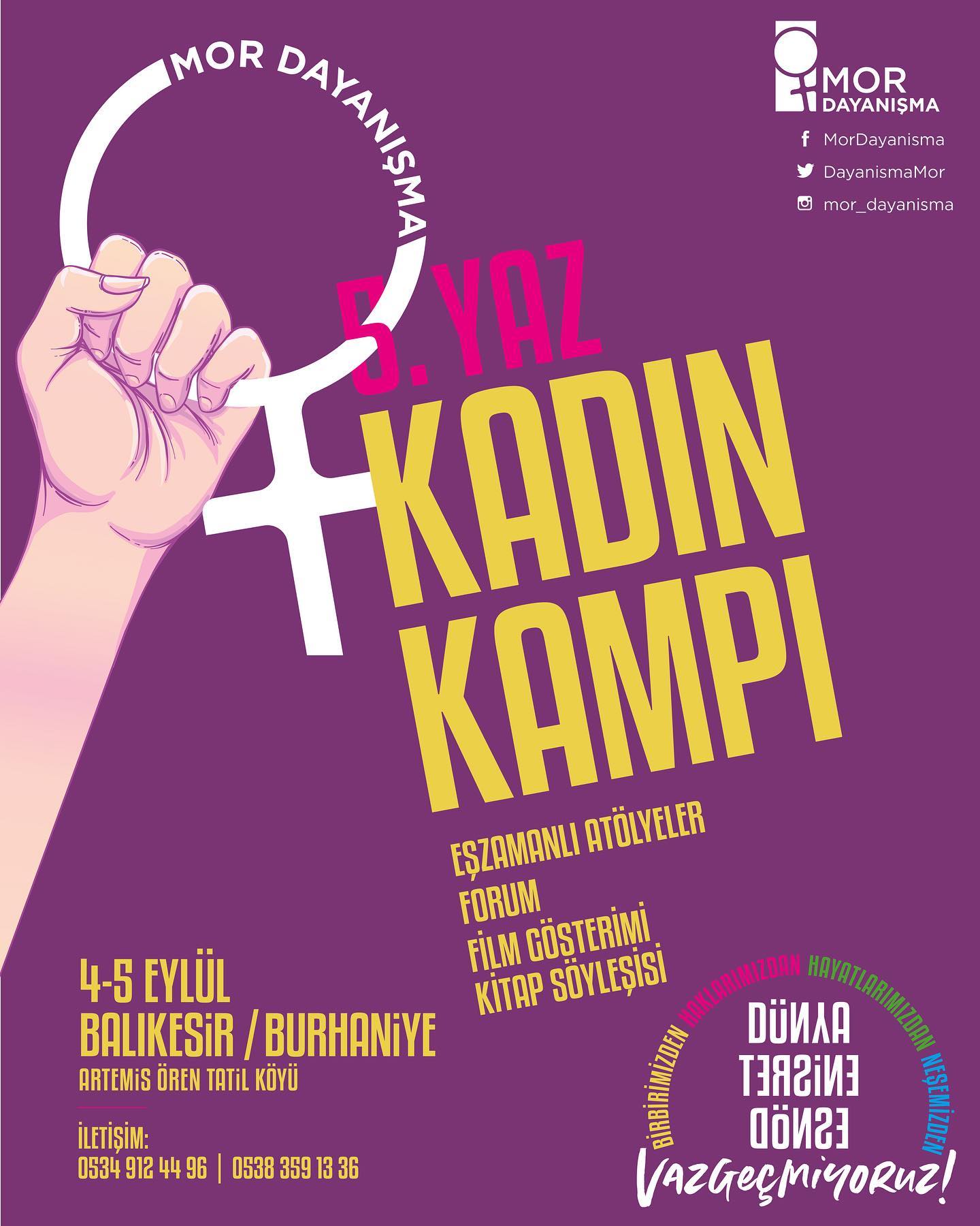 5. Yaz Kadın Kampı 2021 Afişi - 5. yaz kadin kampi