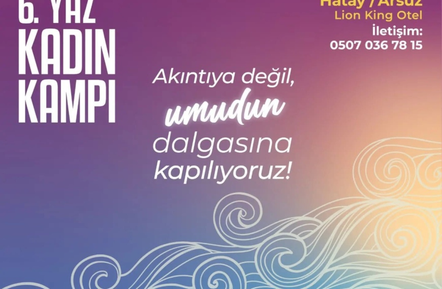 6. Yaz Kadın Kampı 2022 Afişi (Güney)