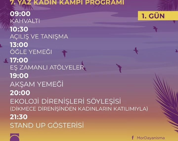 7. Yaz Kadın Kampı 2023 Güney (1. Gün)