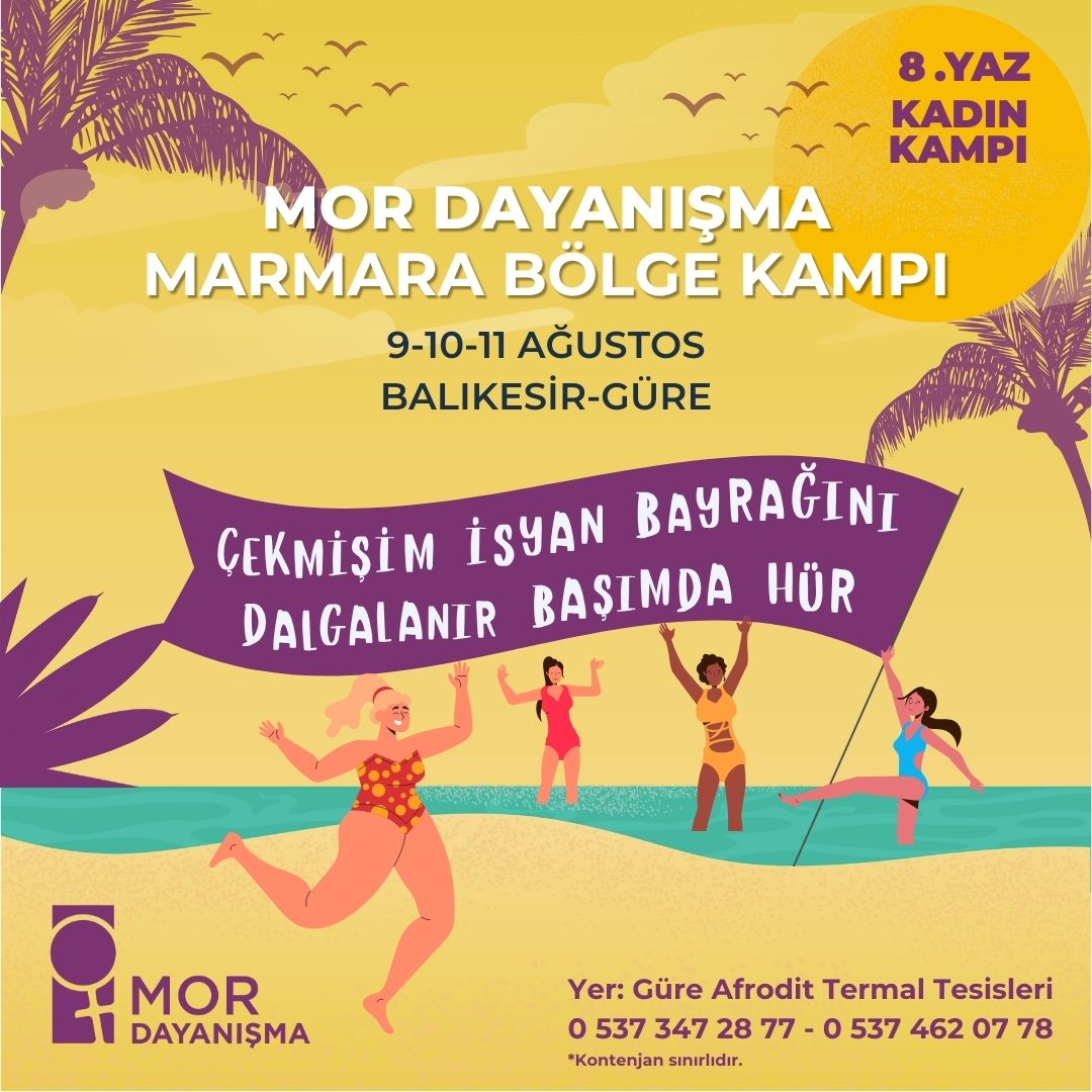 8. Yaz Kadın Kampı 2024 Afişi (Marmara) - 8. kadin yaz kampi