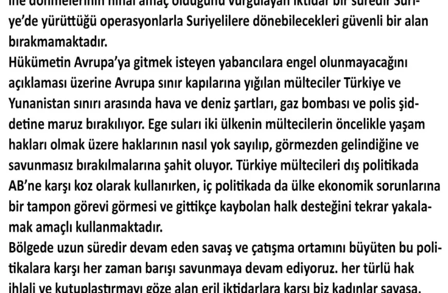 Savaşa ve Irkçılığa Hayır