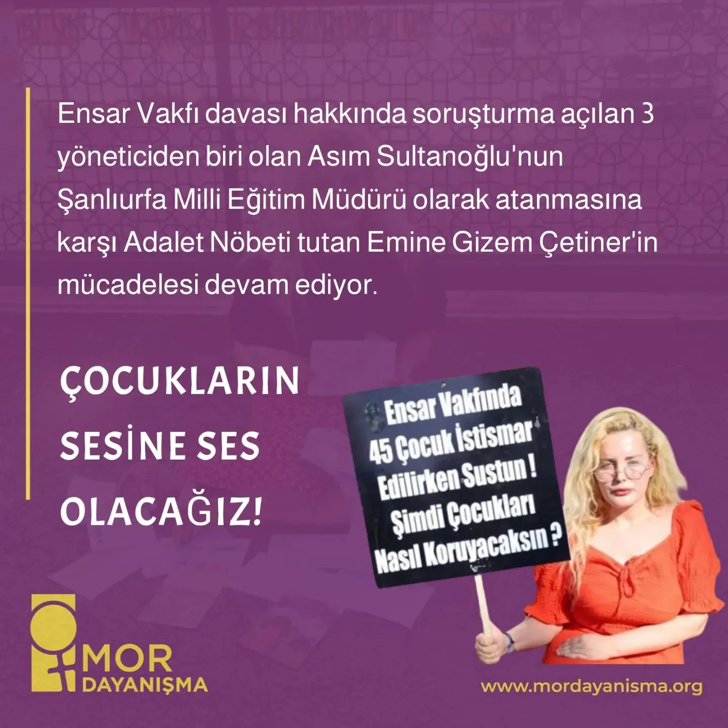 Emine Gizem Çetiner - Adalet Nöbeti - Eylul 2023