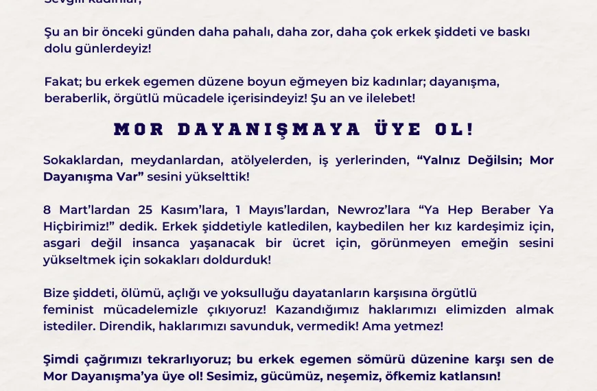 Üye Ol Bildirisi