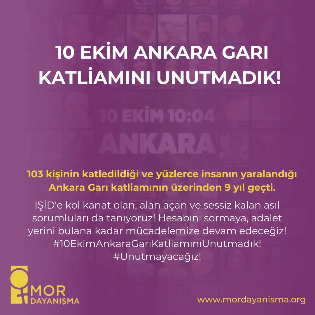 10 Ekim Gar Katliamı Anma