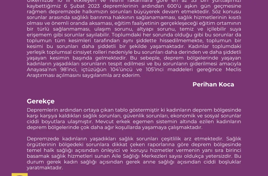 Araştırma Önergesi 2