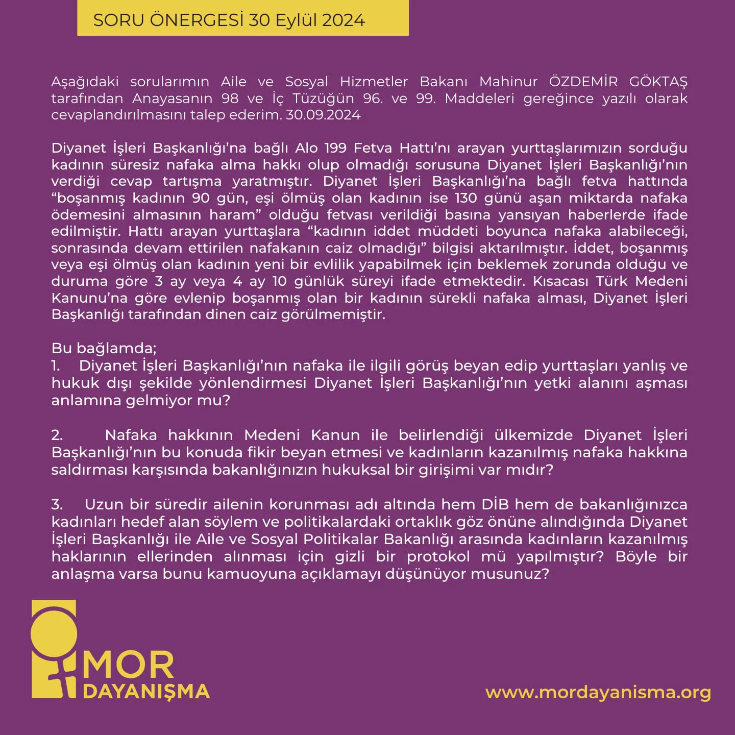 Soru Önergesi 1